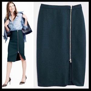 Wool J. Crew Pencil Skirt
